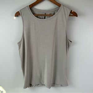 Athleta Workout Gray Open Back Tank Top Women's Size Medium Activewear